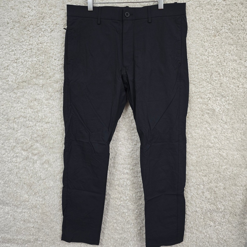 Western Rise Evolution Chino Mens 33x30 Black Stretch Performance Travel Pants